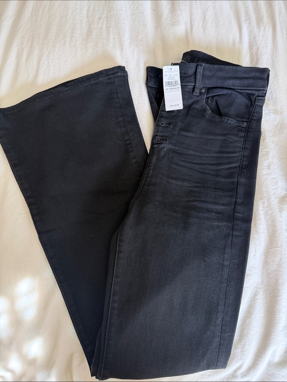 American Eagle Black Women’s Jeans - High Rise boot leg